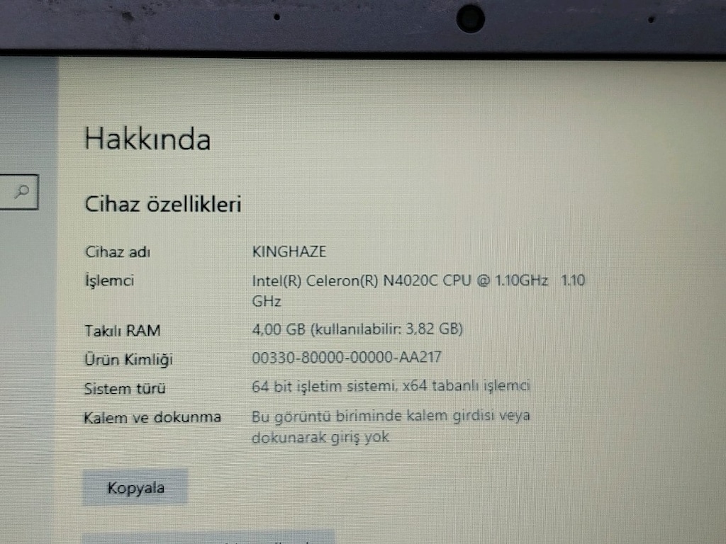 YENİ NESİL CELERON İŞLEMCİ N4020 SORUNSUZ LAPTOP - 3