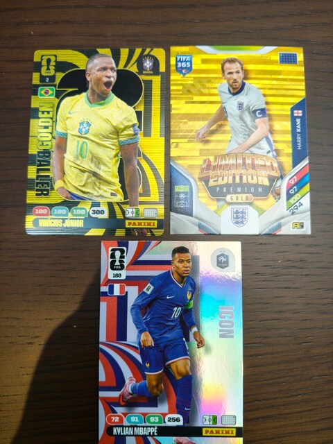 Panini FIFA World Cup 2026 Nadir Lot | Vinícius Jr Golden Baller + Har