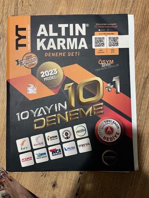 sıfır acılmamıs test kıtabı