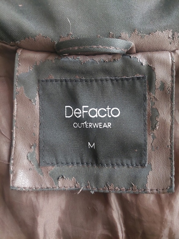 Defacto suni deri kapitone Crop Mont - 9