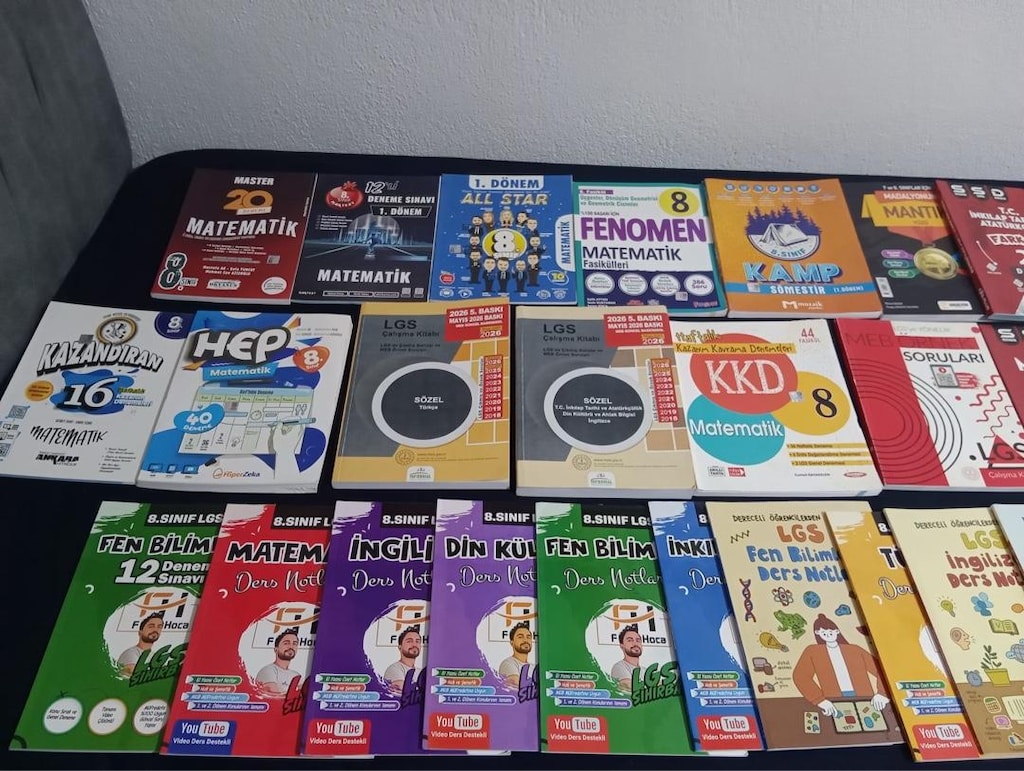 Lgs hazırlık kitabı -çalışma kitabı - ek kitap -Türkçe - matematik-ing - 2