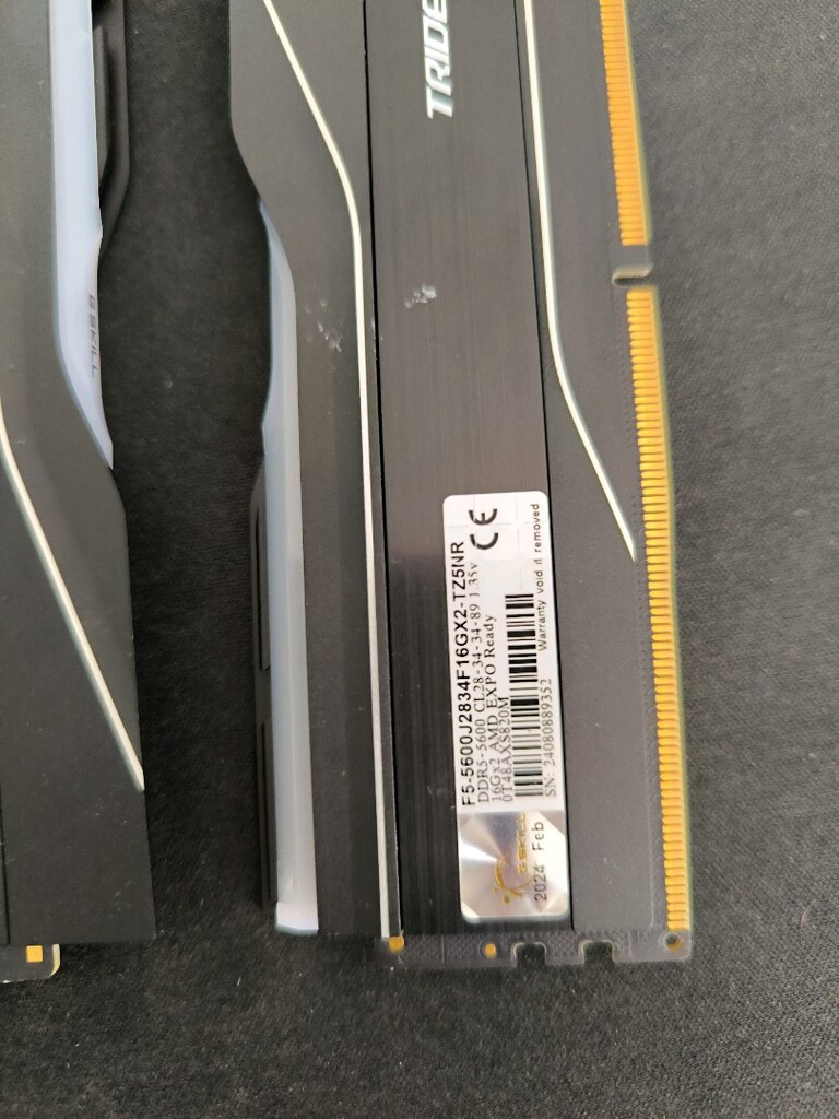 2x16gb GSkill tridentZ5 5600Mhz Cl28 Ram (32gb) - 2