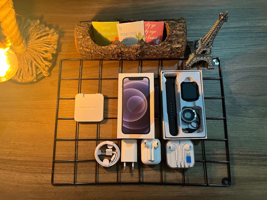 FULL AKSESUARLI İPHONE 12 MİNİ BLACK - 8