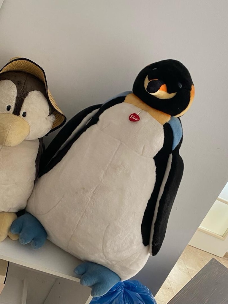 Orijinal Trudi ve NICI Penguen Peluş Seti 90 cm + 60 cm - 2