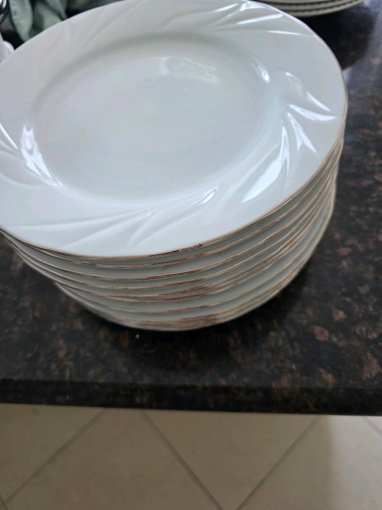 Kütahya Porselen 12 li düz servis tabağı - 2