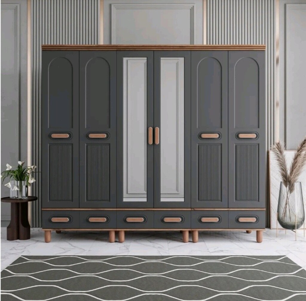 Bohem Gardırop, 6 Kapılı MDF Dolap, 6 Kapaklı MDF Gardırop SIFIR - 4