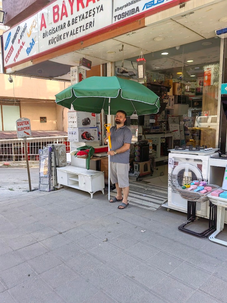 200CM PLAJ ŞEMSİYESİ GÖLGELİK TENTE KAMP KARAVAN PİKNİK MAGAZADAN SİFİ - 7
