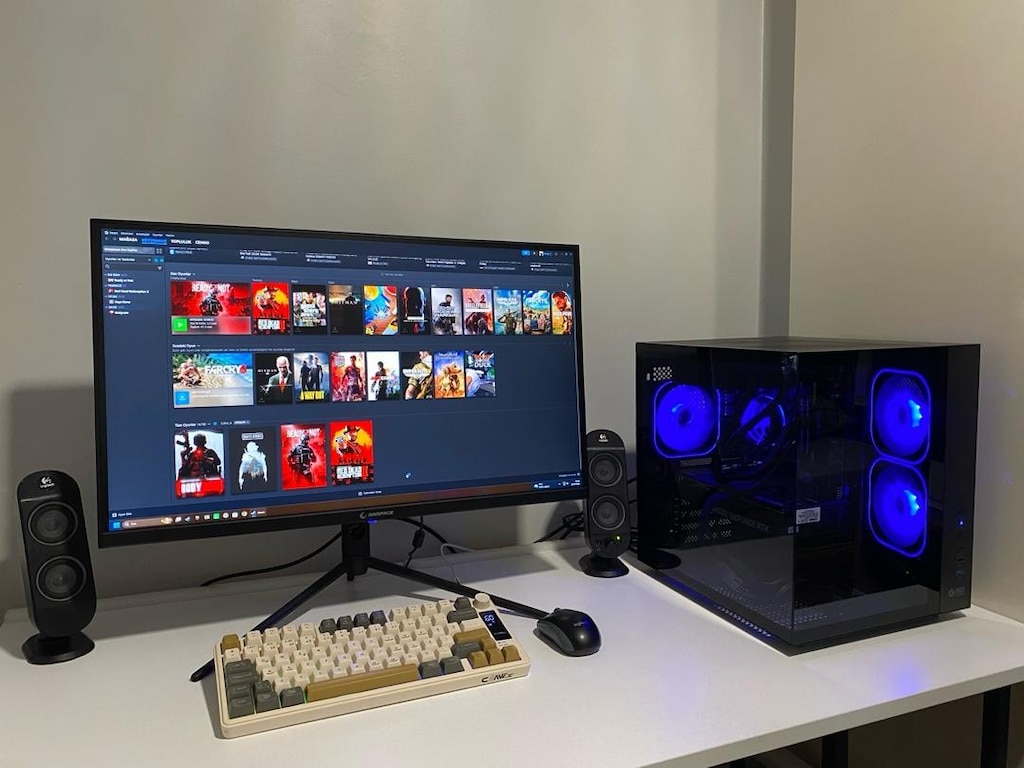 RTX 5070/Ryzen 5 7500F/32GB DDR5/1TB M.2+27"2K 200Hz Toplama Pc - 7