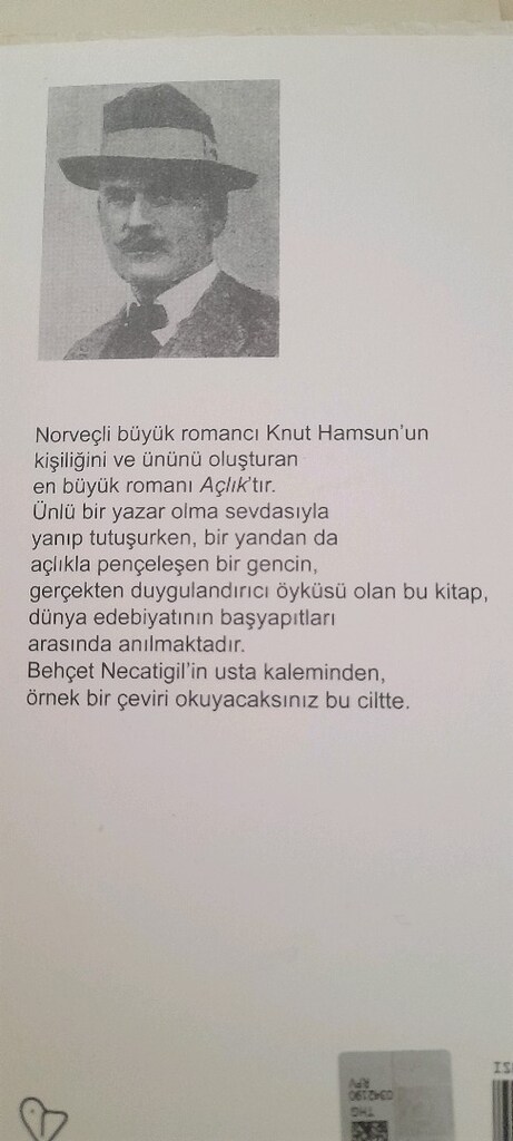 AÇLIK, KNUT HAMSUN - 2