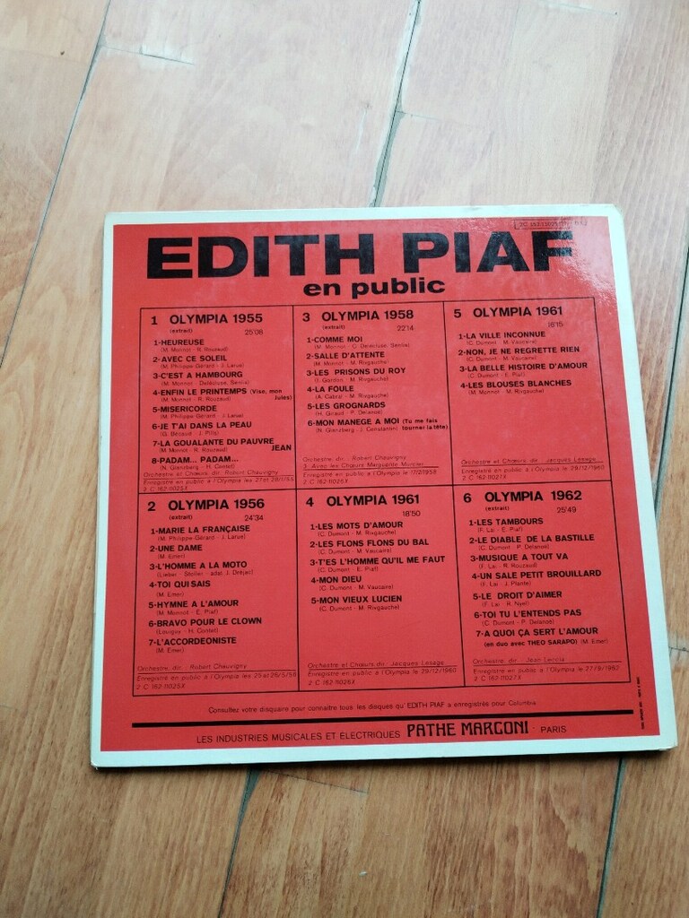 Edith Piaf - en public Olympia 3 Plak Set - 6