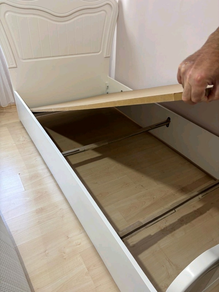 Özel Yapım 100x200 Lake Tek Kişilik Karyola + Başlık + Visco Yatak - 4