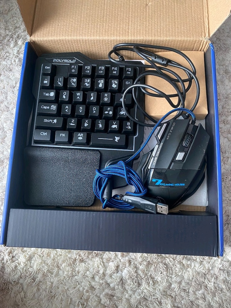 Polygold PG-8036 Game Combo (Dönüştürücülü Oyuncu Klavye ve Mouse Seti - 2