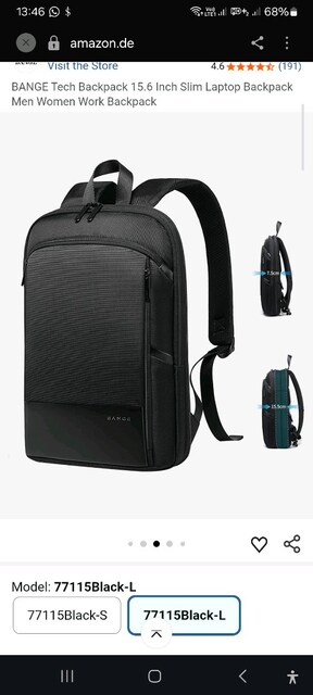 30% Dev İndirim _*BANGE markası 77115 Laptop Sırt Çantası (L Beden)*