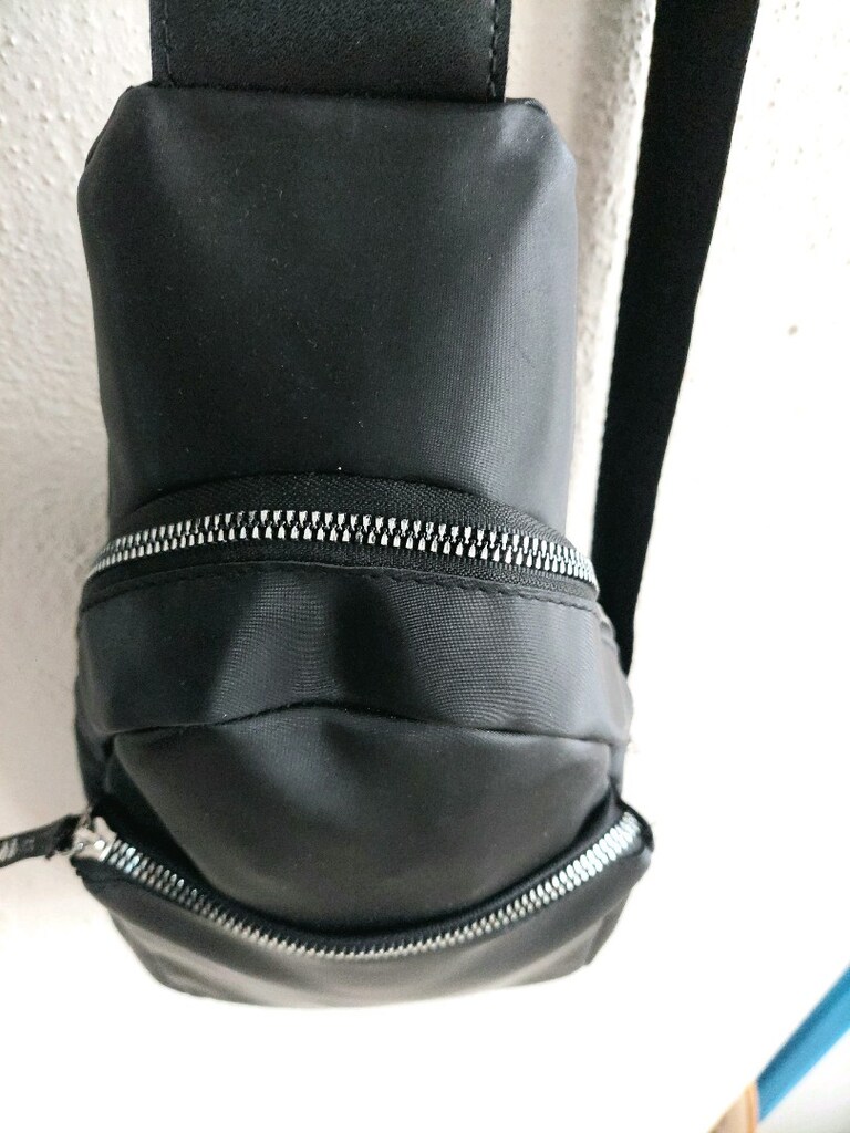 LCW unisex siyah göğüs çantası - 6