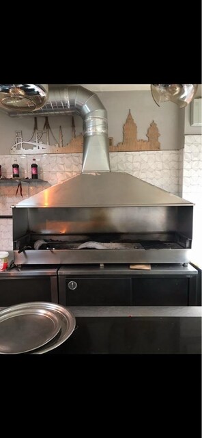 2 metre boyunda paslanmaz kebap ocağı