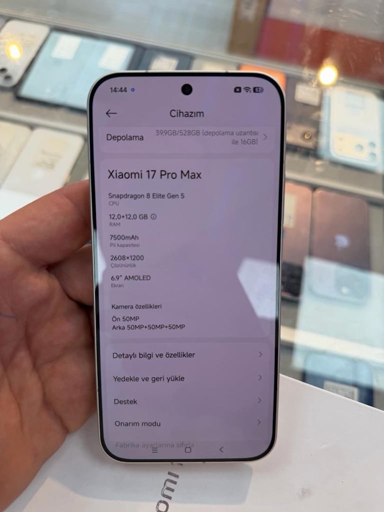 Mi 17 PROMAX NOKTA HATASIZ 12+12 512 GB HAFIZA TÜRKÇE DİL DESTEKLİ ŞA - 8