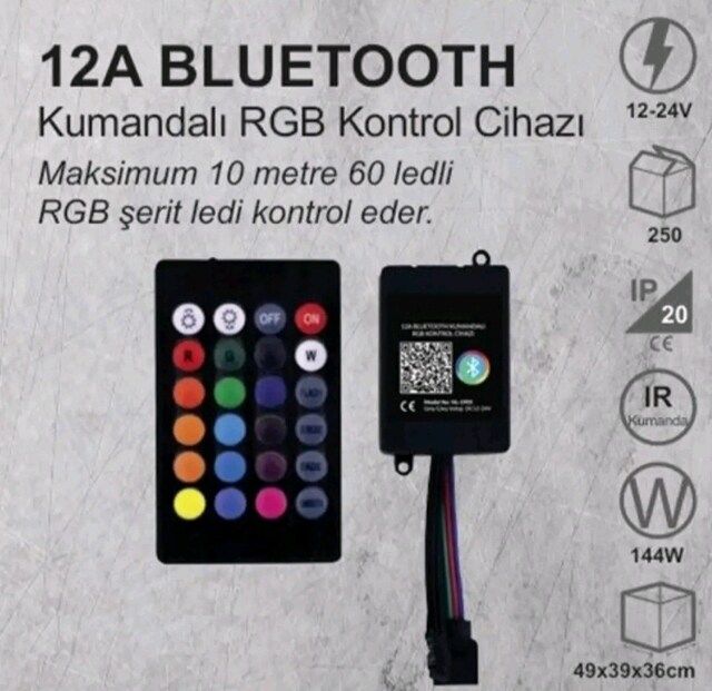 Telefon ve Kumanda Kontrollü RGB Controller