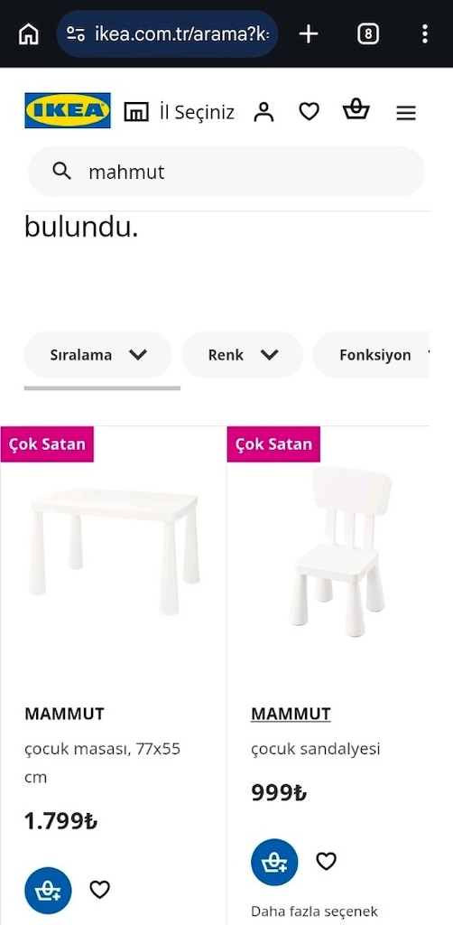 ikea çocuk masa sandalye - 3