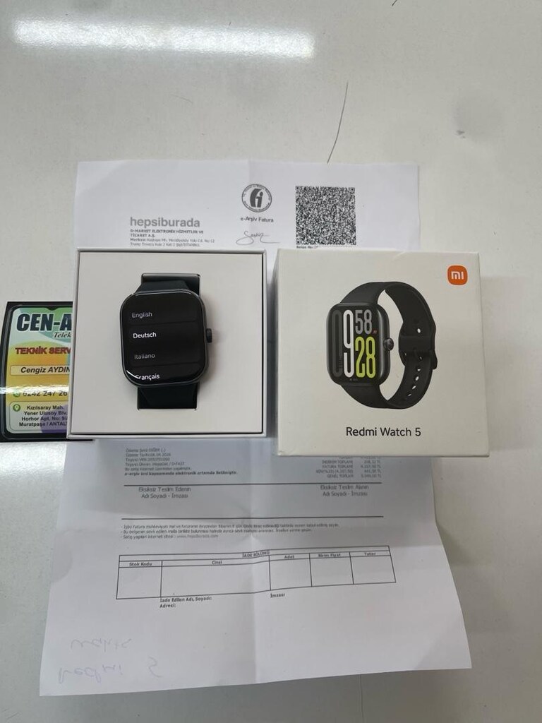 REDMİ WATCH 5 AKIL SAAT HATASIZ SİYAH RENK - 2