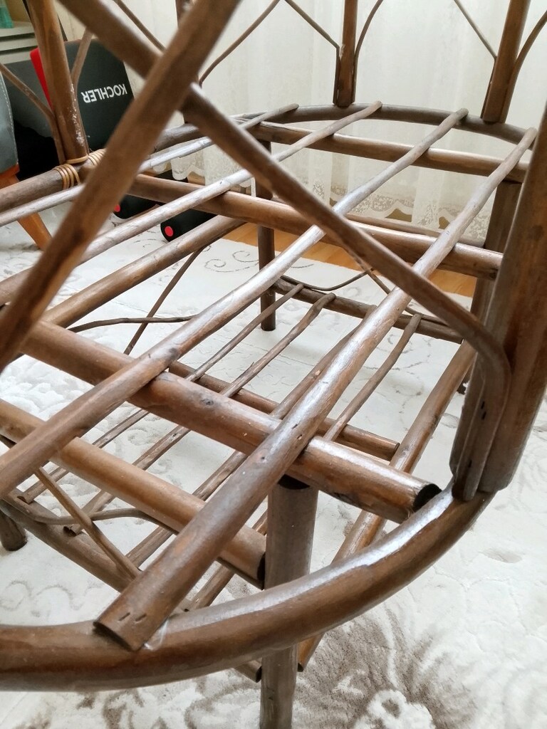 Vintage bambu beşik - 4