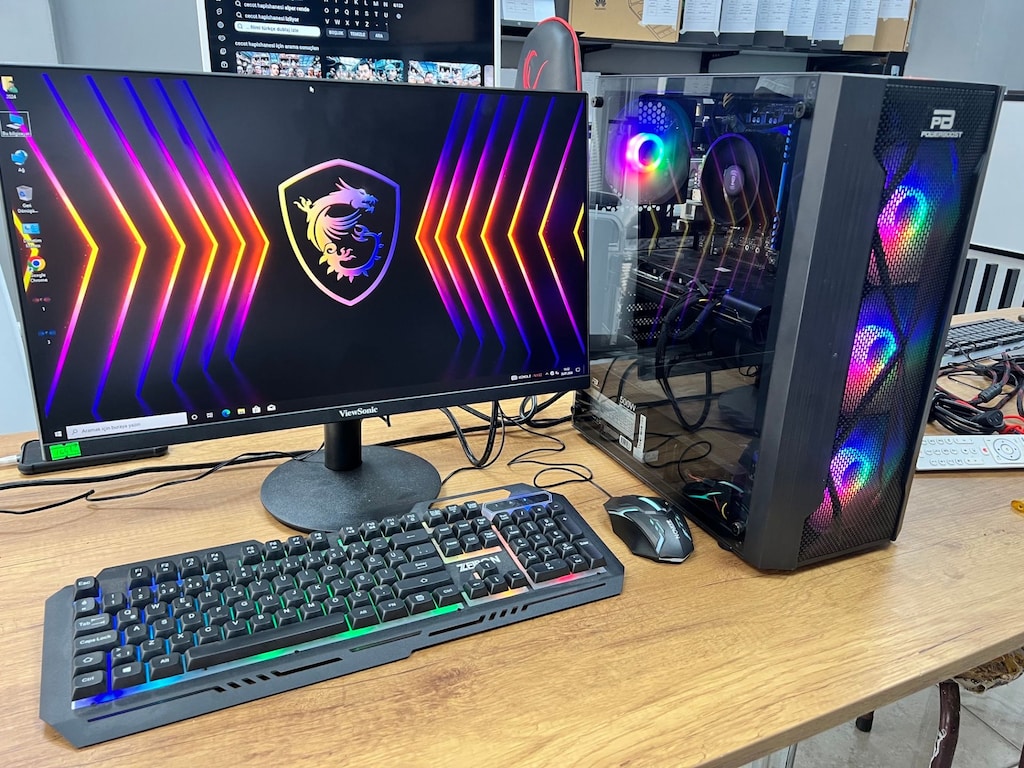 MASAÜSTÜ BİLGİSAYAR RYZEN 5 5600G RX5700XT 16 GB 512 GB MONİTÖR - 3
