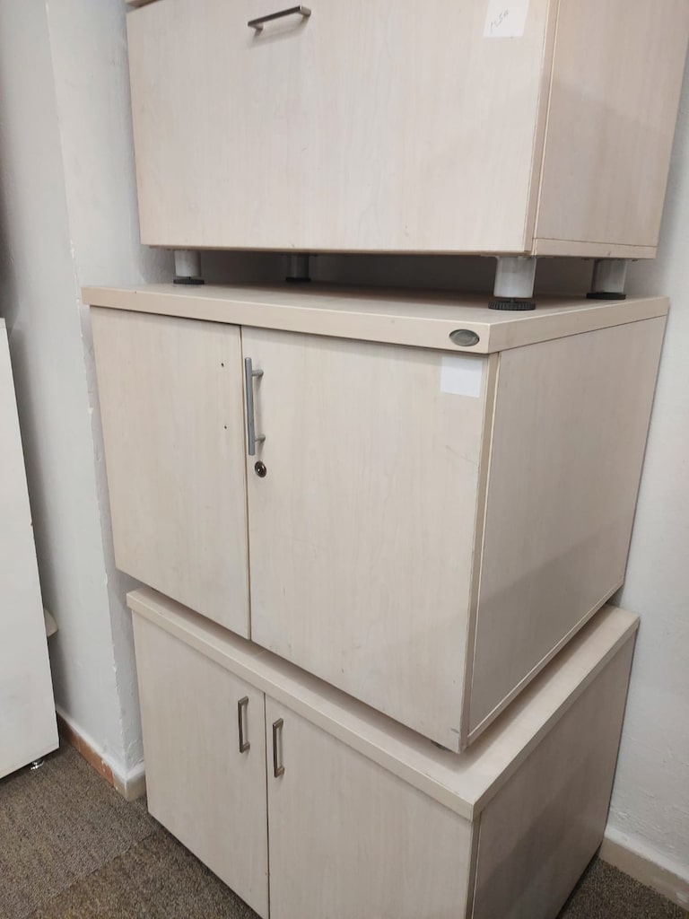 KLAS OFİS ÜSKÜDAR 80x60x60 AKÇAAĞAÇ RENK 2 KAPAKLI YAZICI DOLABI - 3