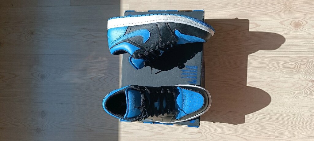 Air Jordan 1 Low Black University Blue 46 - 2