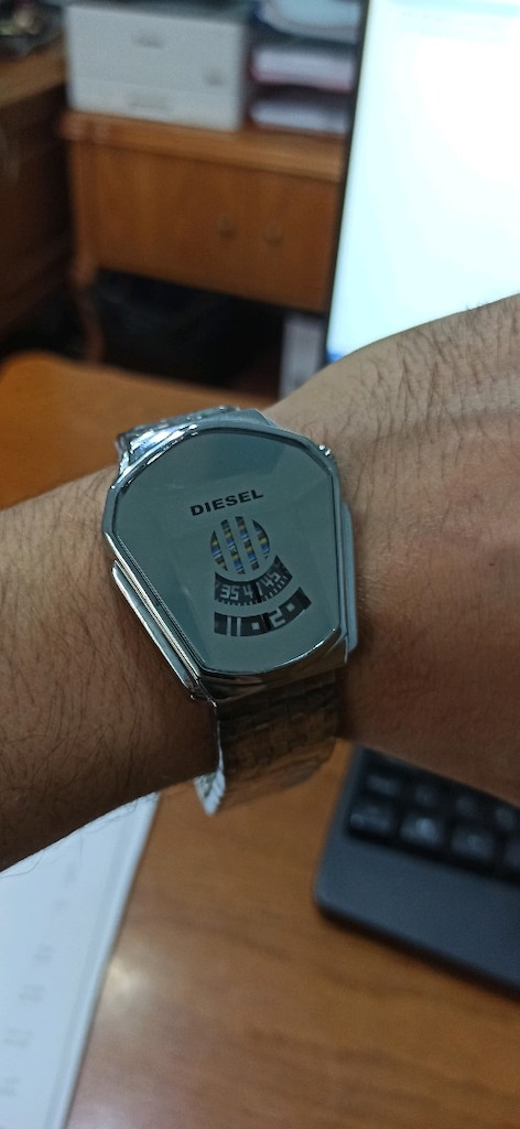 Diesel erkek pilli çelik kol saati - 8