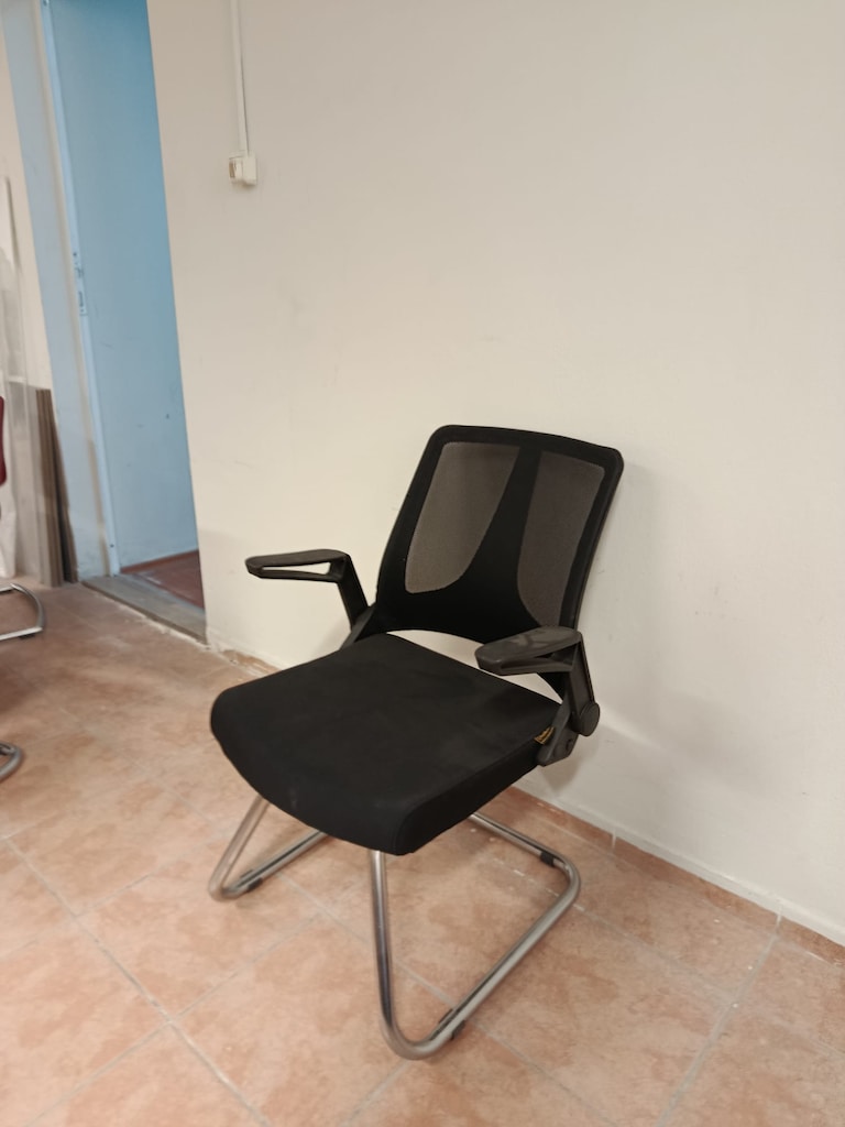 KLAS OFİS ÜSKÜDAR SİYAH KUMAŞ TEKLİ BEKLEME SANDALYESİ - 3
