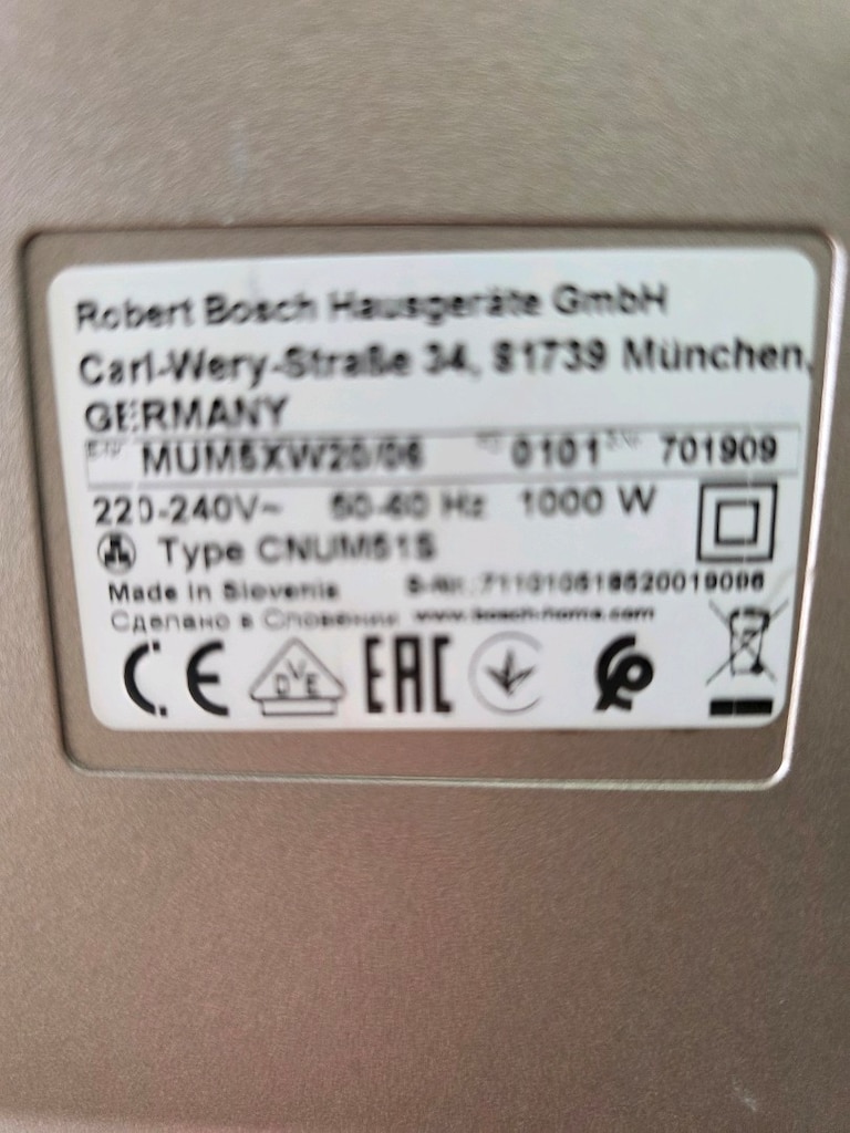 Bosch MUM5 Mutfak Şefi (1000W) - Zengin Aparatlı / Temiz / Çalışır Dur - 8
