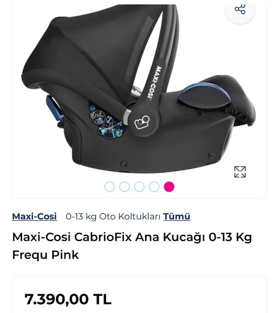 MAKSİ COSİ CABRİOFİX Oto koltuğu ana kucağı - 5