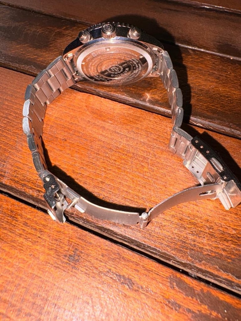 Watkins 1884 Chronograph Tasarım Çelik Kol Saati - Siyah Kadran - 2
