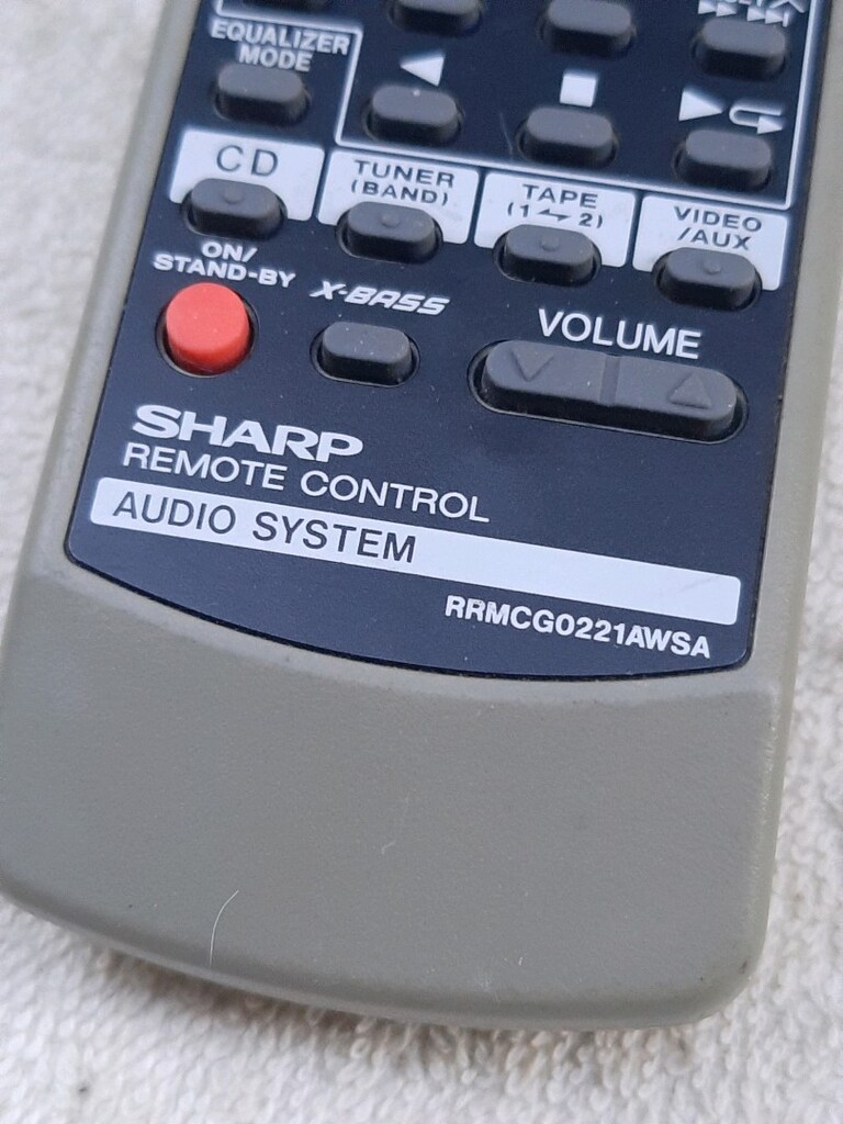 SHARP RRMCG0221AWSA MÜZİK SETİ KUMANDASI - 2