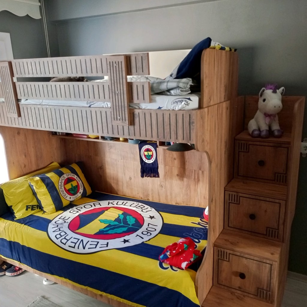 merdivenleri çekmece Ranza - 4