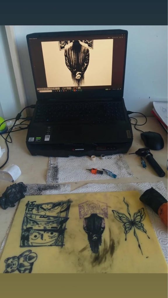 Dövme makinesi ve termal yazıcı - 8