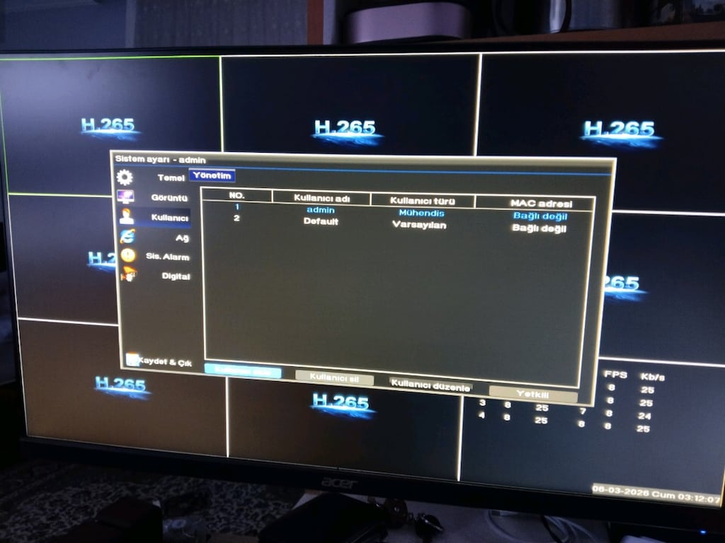 8 Kanal 1080P AHD H265 Kamera Kayıt Cihazı - 2