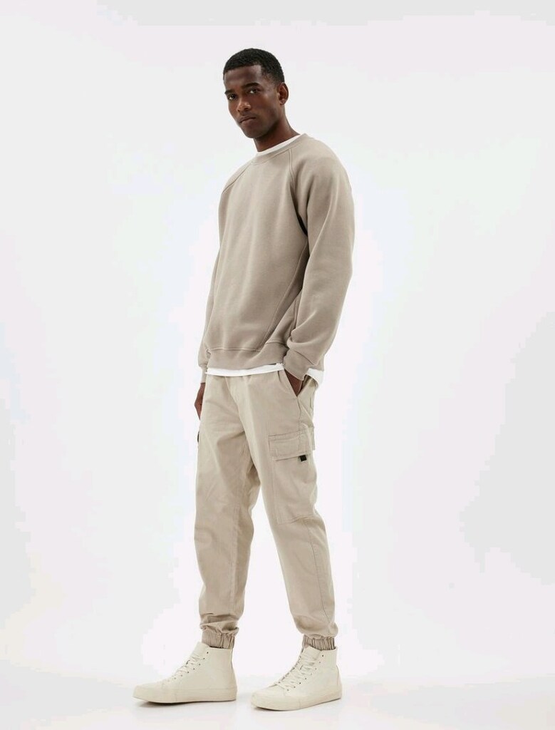 KOTON Bej Kargo Jogger Pantolon