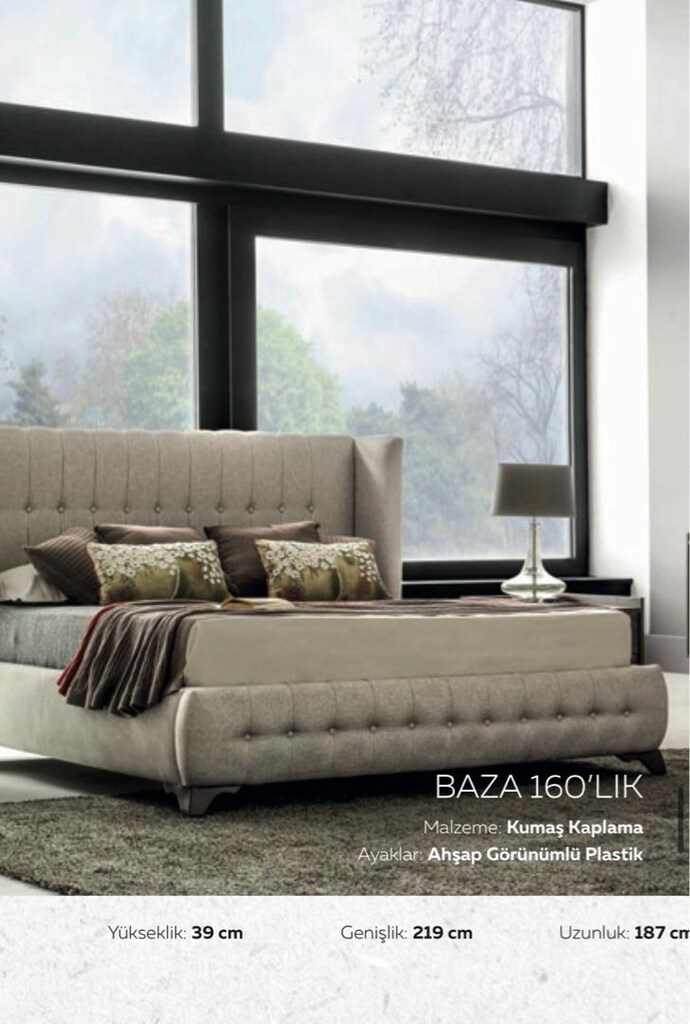 tepe home bazalı başlıklı yatak - 6