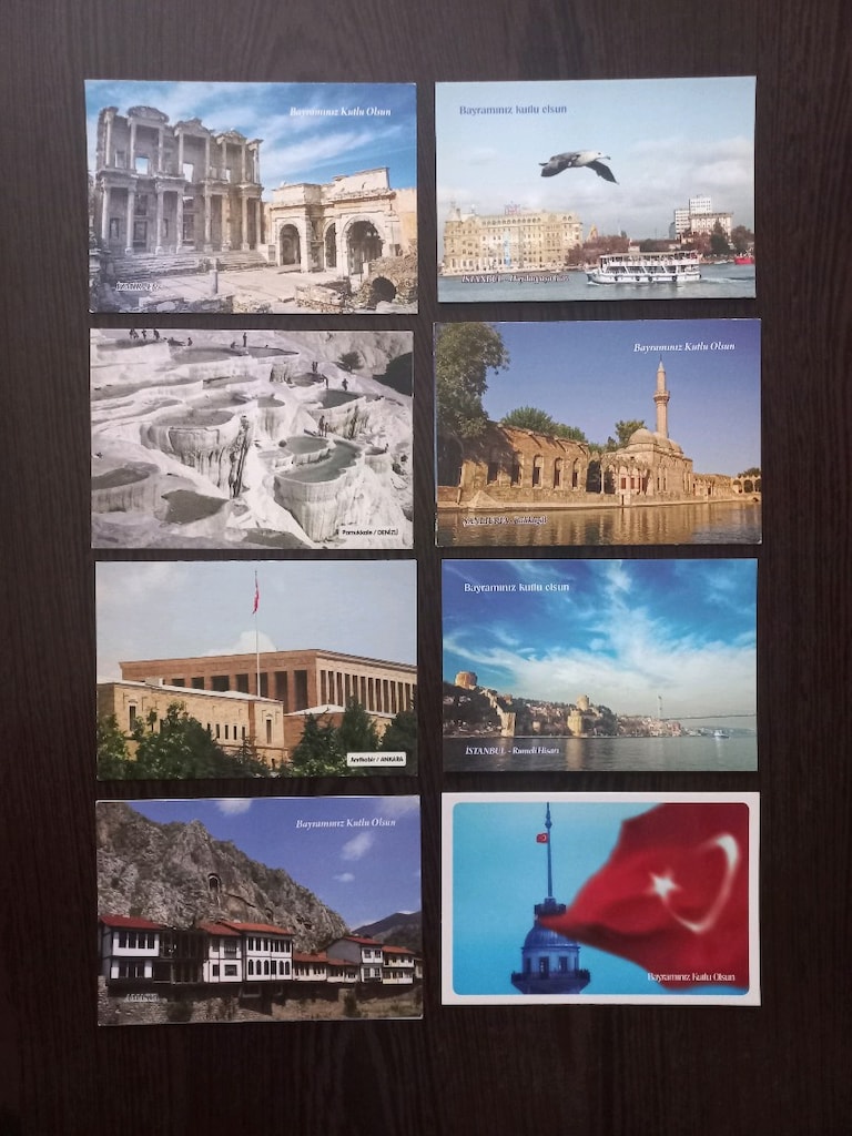 32 Adet Farklı Kartpostal - 3