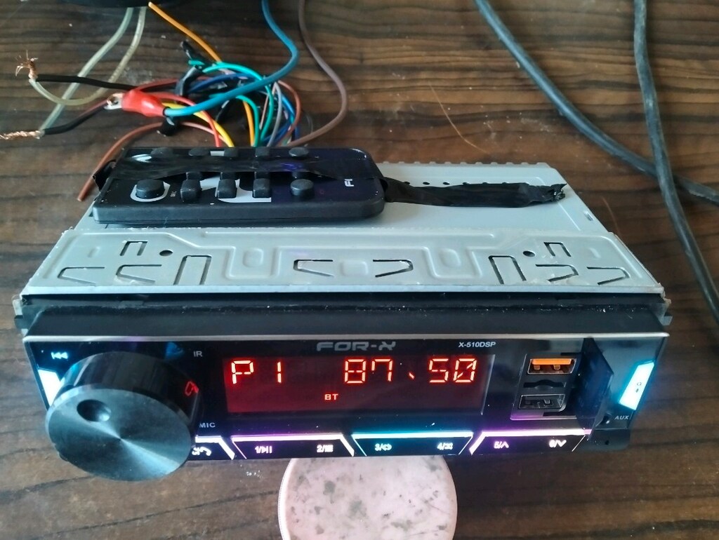forx 3 amfi çıkışlı DSP li 7farkli ışık renkli oto teyp montaj dahil - 5