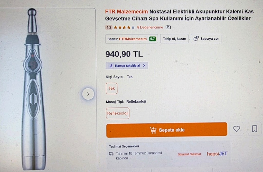 DYNAMIC akapunktur kalemi. Sıfır kutusunda. Videosunu izleyebilirsiniz - 3
