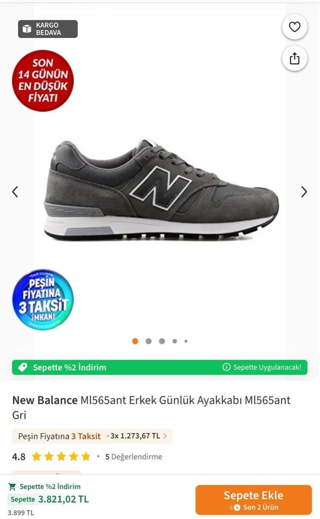 new balance erkek günlük ayakkabı - 4