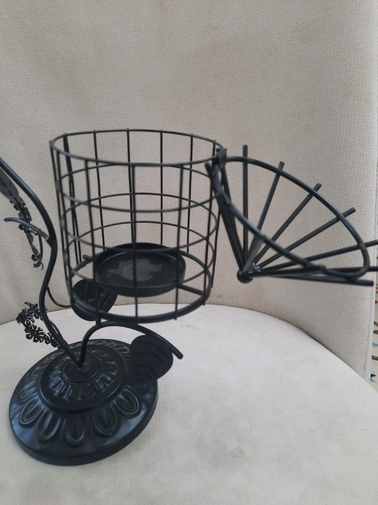 kuş figürlü metalik şamdan mumluk - 5