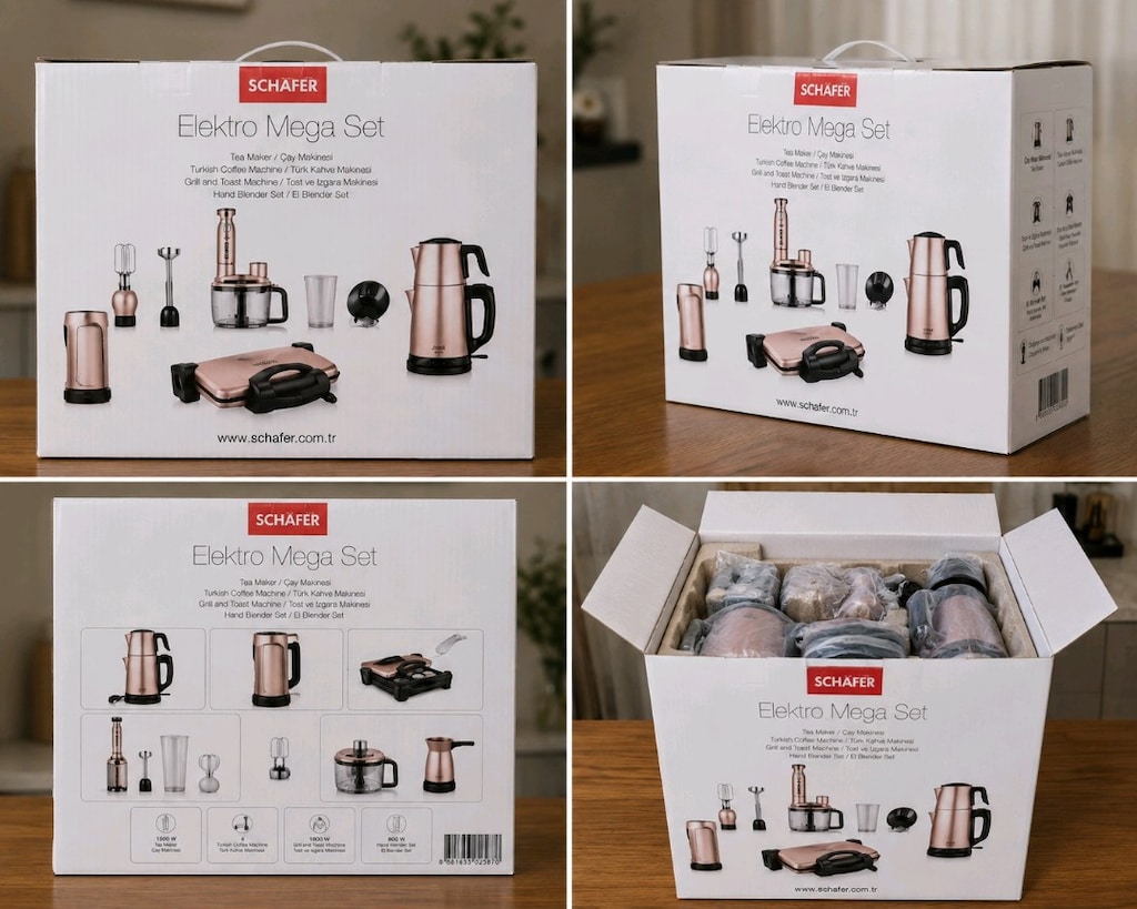 Sıfır Schafer Elektro Mega Set Rose Gold Kutulu Garantili - 2