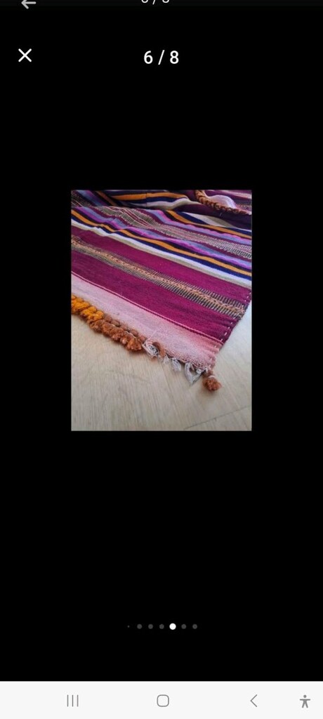 Muğla Milas El dokuması kök boya kilim - 5