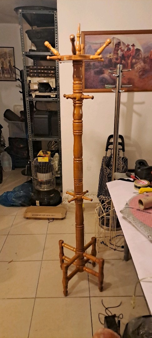 antika ahşap askılık - 2