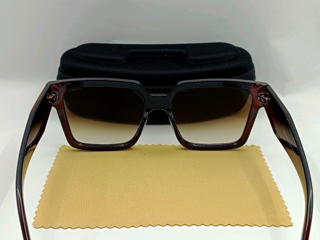 SIFIR KUTUDA, PRADA (BÜYÜK ÖLÇÜ,KEMİK) UV400 FİLTRELEME GÜNEŞ GÖZLÜĞÜ - 9