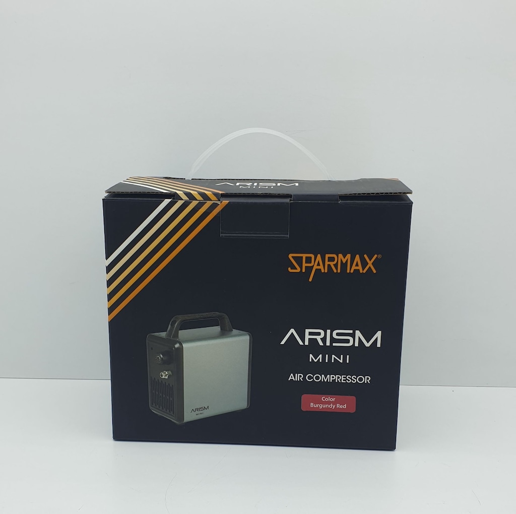 Sparmax Arism Mini Airbrush Kompresör Kırmızı Sıfır Kullanılmadı - 4
