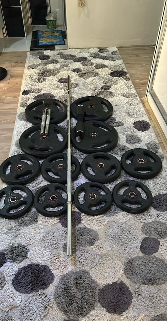 DECATHLON DOMYOS KAUÇUK KAPLAMA AĞIRLIK PLAKALARI - 3