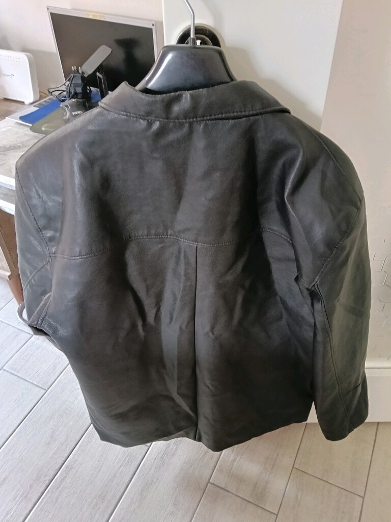 siyah deri ceket uygun - 4
